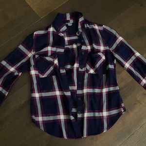 Girls plaid flannel